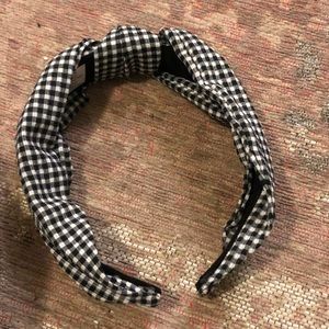 Anthropologie gingham headband